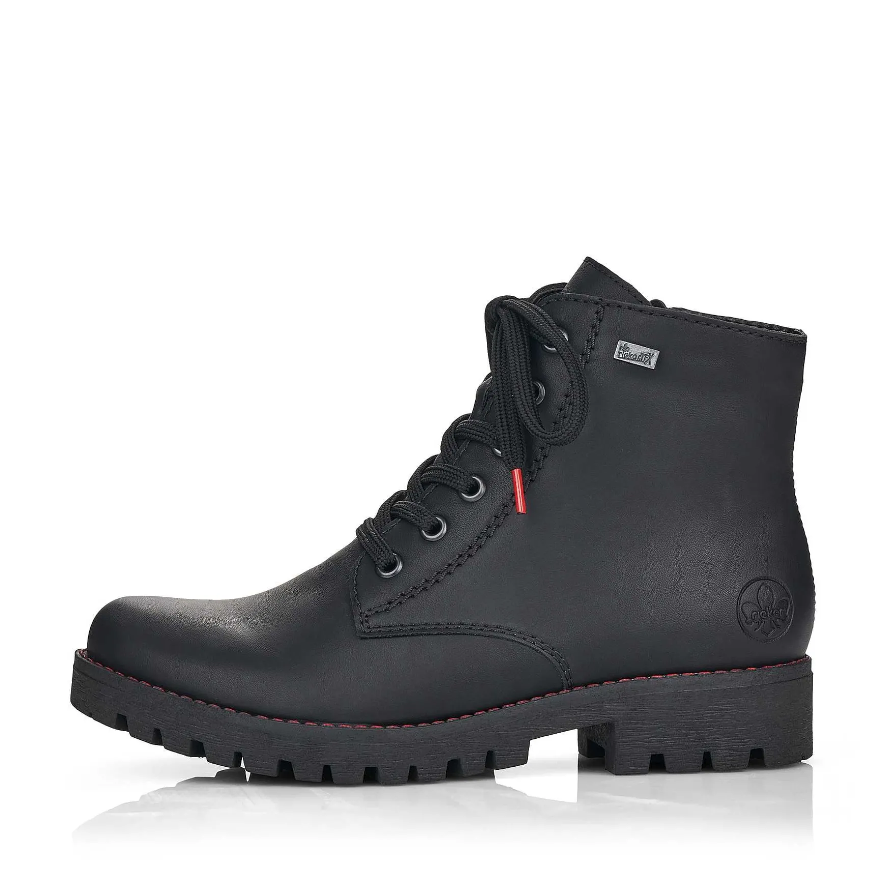 Rieker Women'S Corded Boots Deep Black