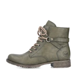 Rieker Women'S Corded Boots Olive Green