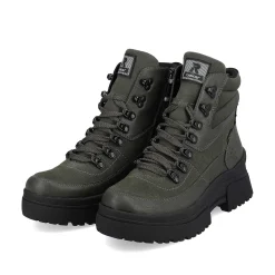 Rieker Women'S Corded Boots Army Green Black