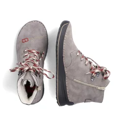Rieker Women'S Corded Boots Moon Grey