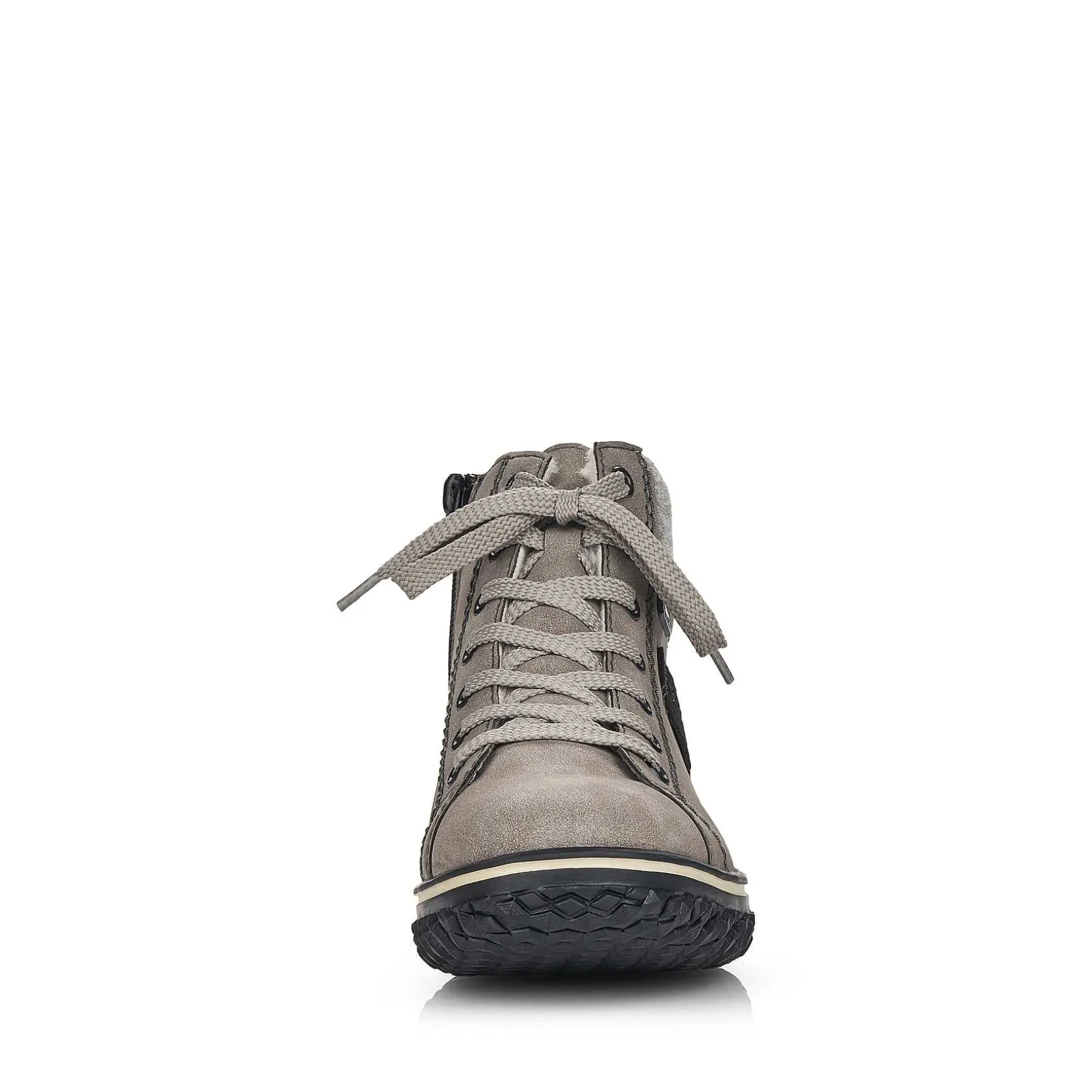 Rieker Women'S Corded Boots Platinum Gray