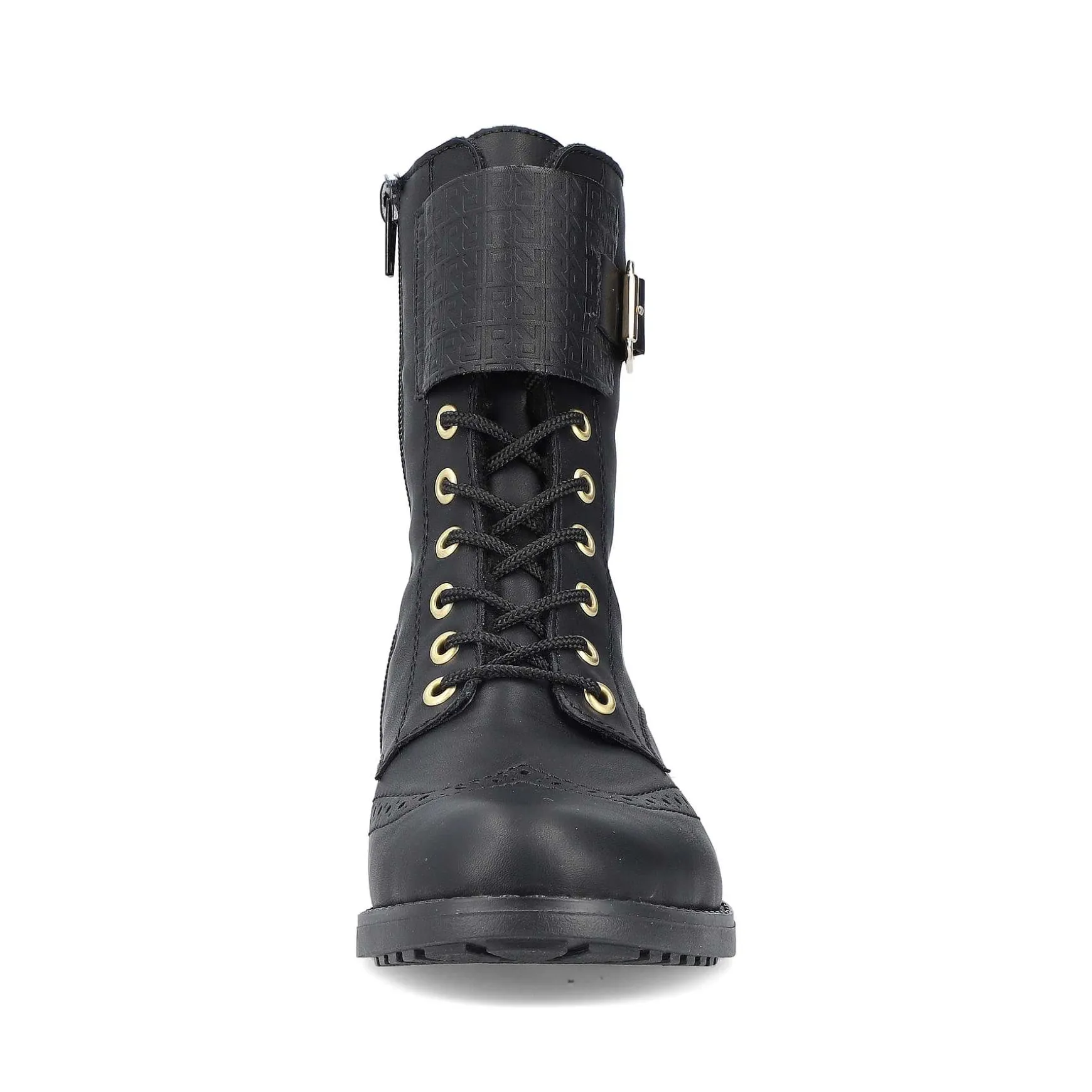 Rieker Women'S Corded Boots Asphalt Black