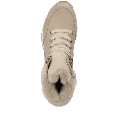 Rieker Women'S Corded Boots Champagne Beige