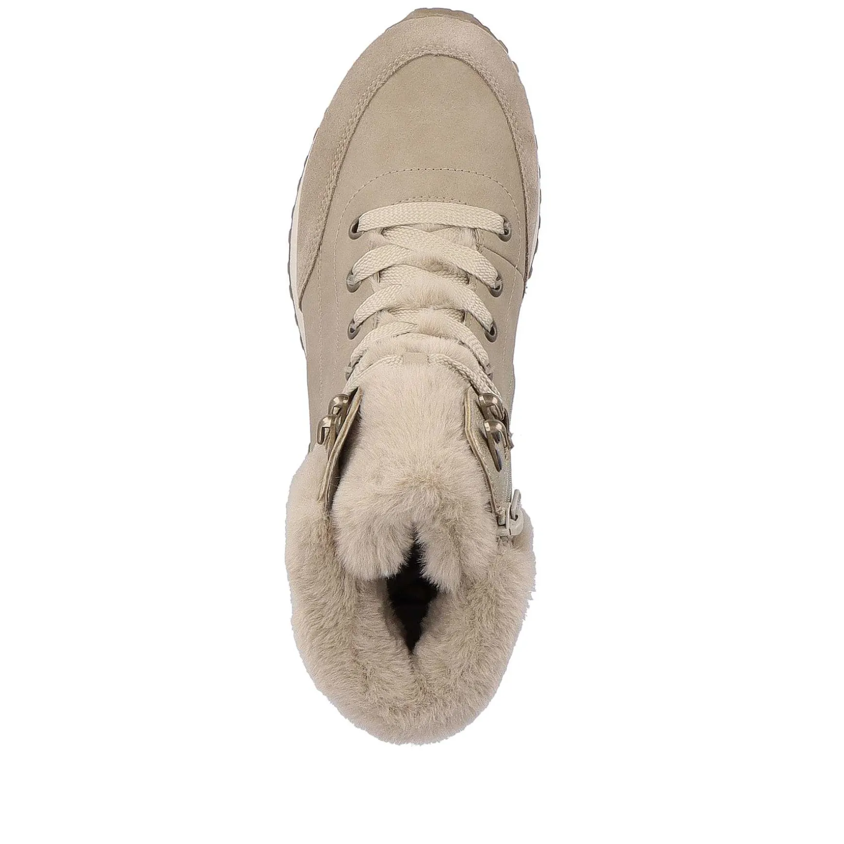 Rieker Women'S Corded Boots Champagne Beige