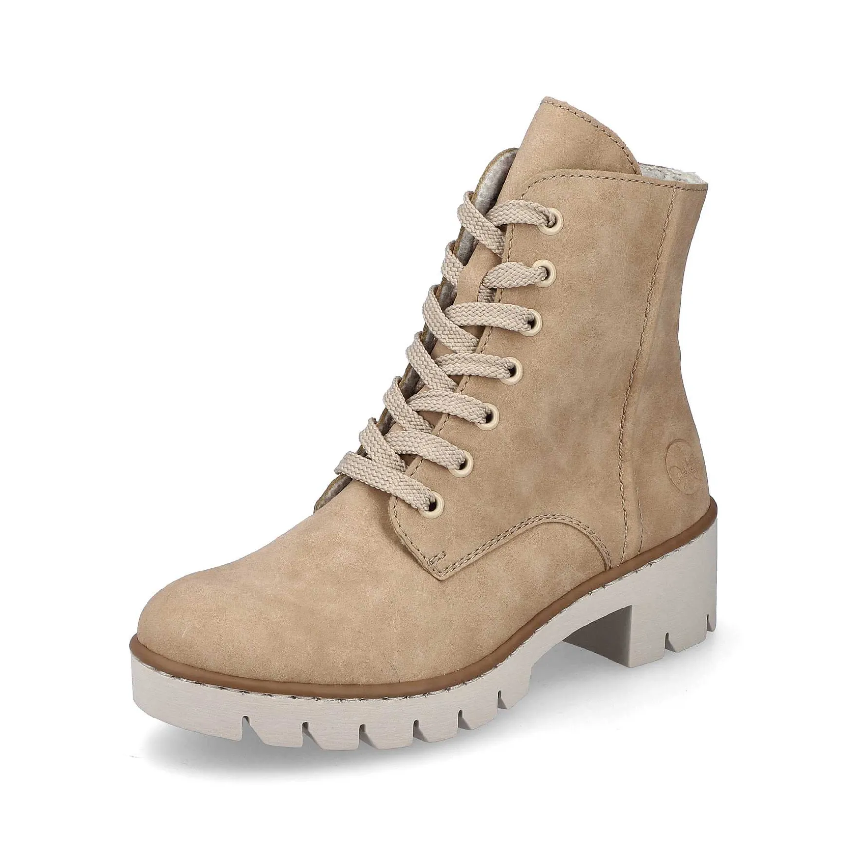Rieker Women'S Corded Boots Brown Beige