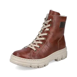 Rieker Women'S Corded Boots Chestnut Brown