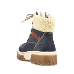 Rieker Women'S Corded Boots Sea Blue