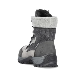 Rieker Women'S Corded Boots Silver Gray