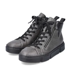 Rieker Women'S Corded Boots Anthracite
