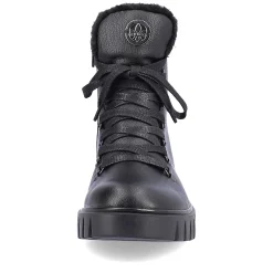 Rieker Women'S Corded Boots Deep Black