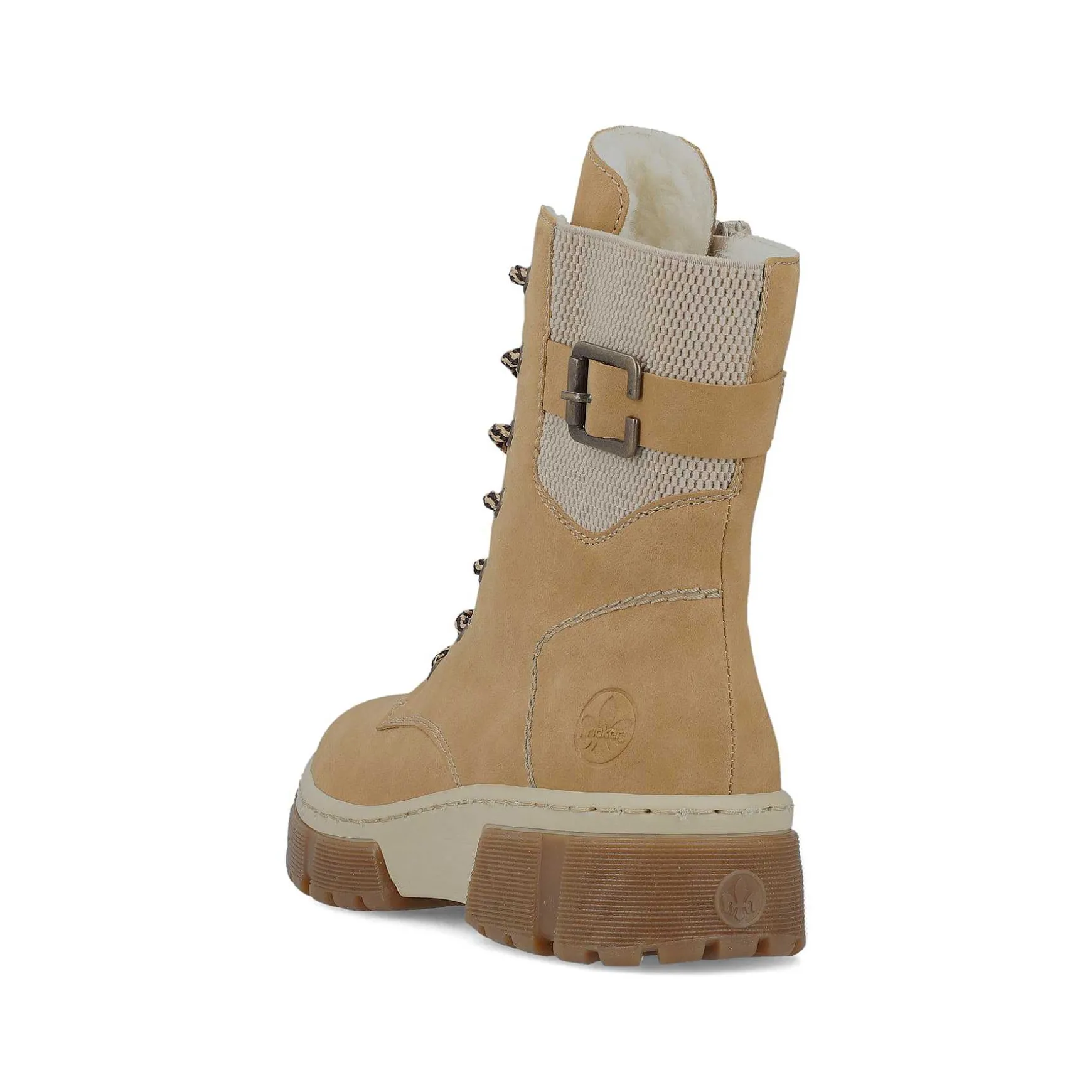 Rieker Women'S Corded Boots Camel Brown