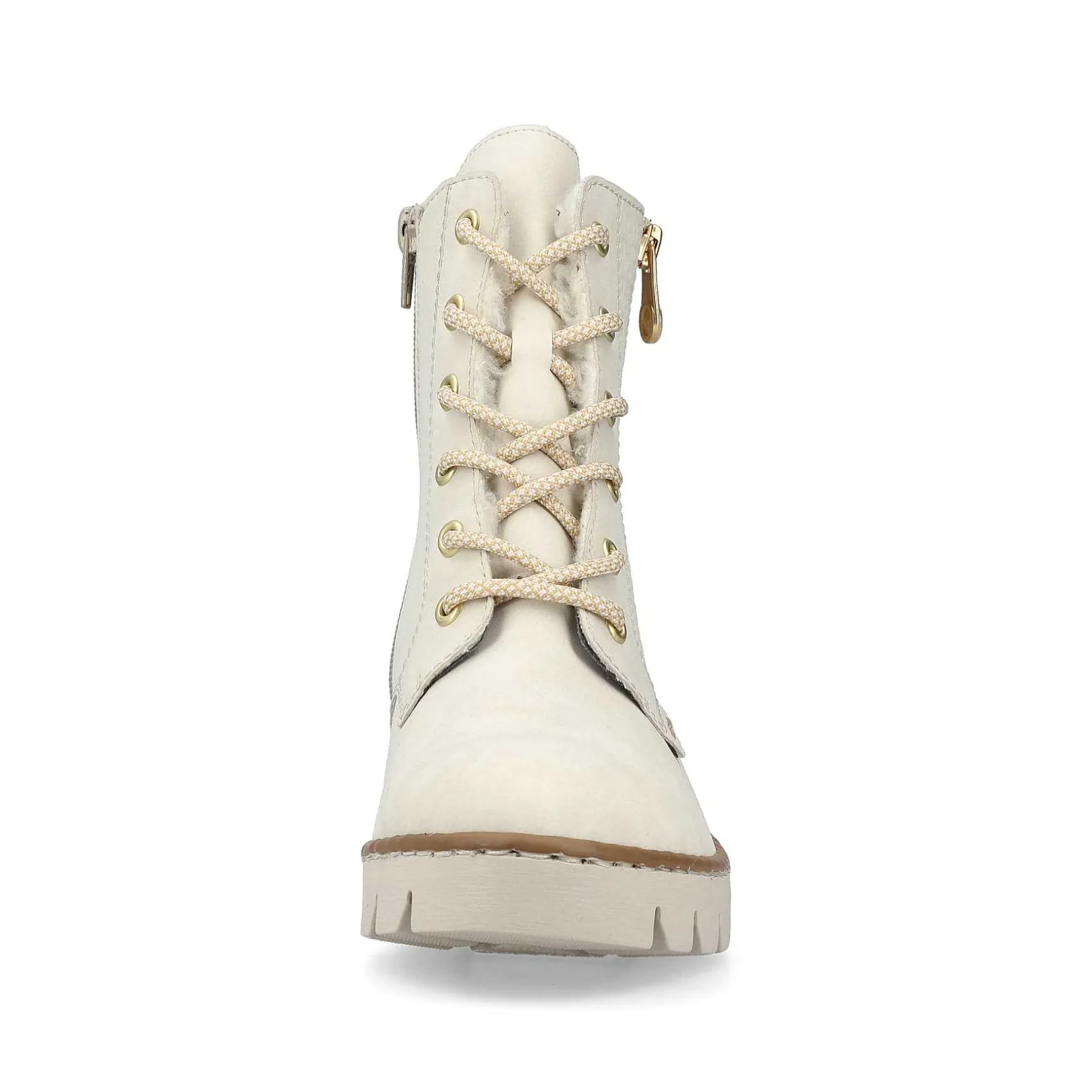 Rieker Women'S Corded Boots Cream Beige