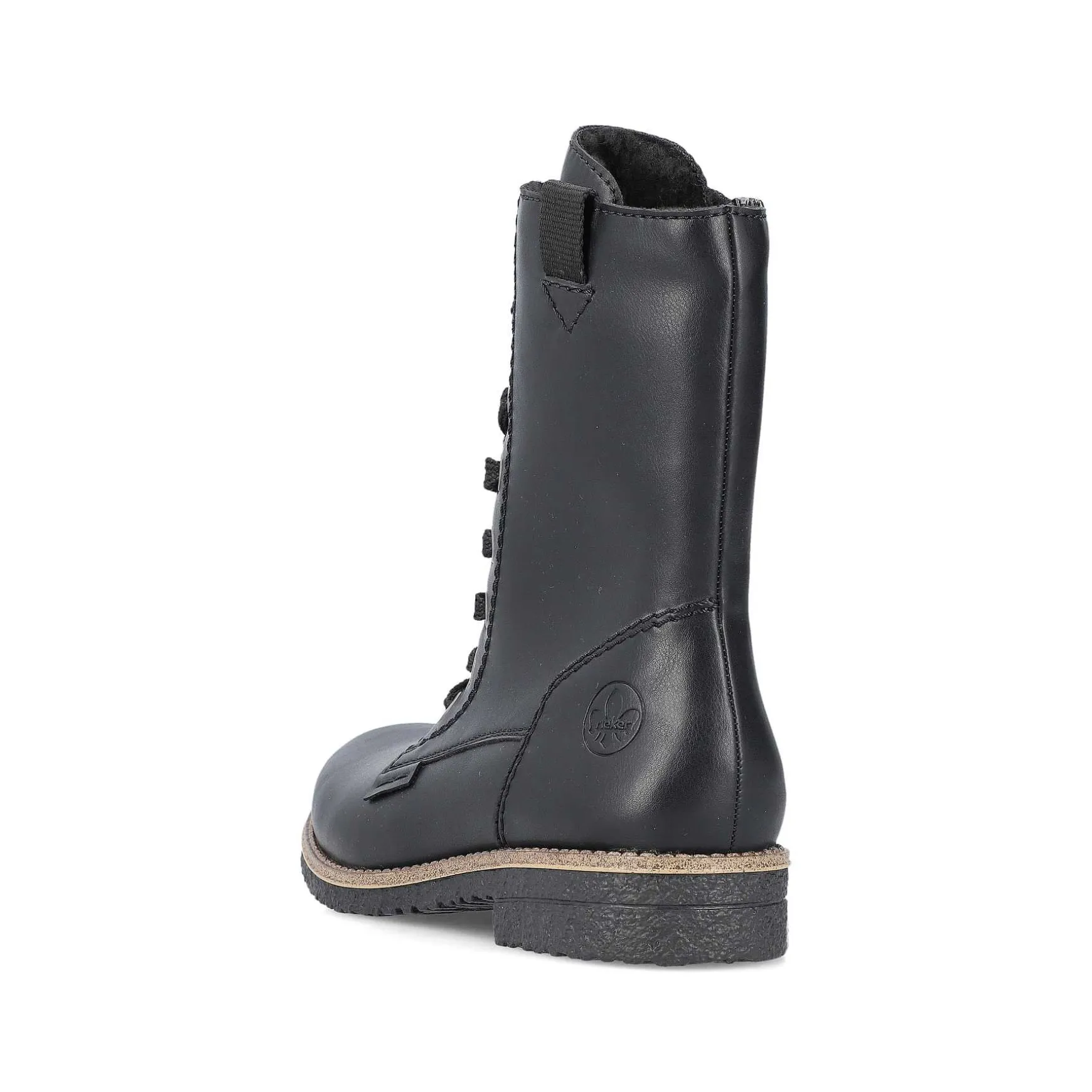 Rieker Women'S Corded Boots Deep Black