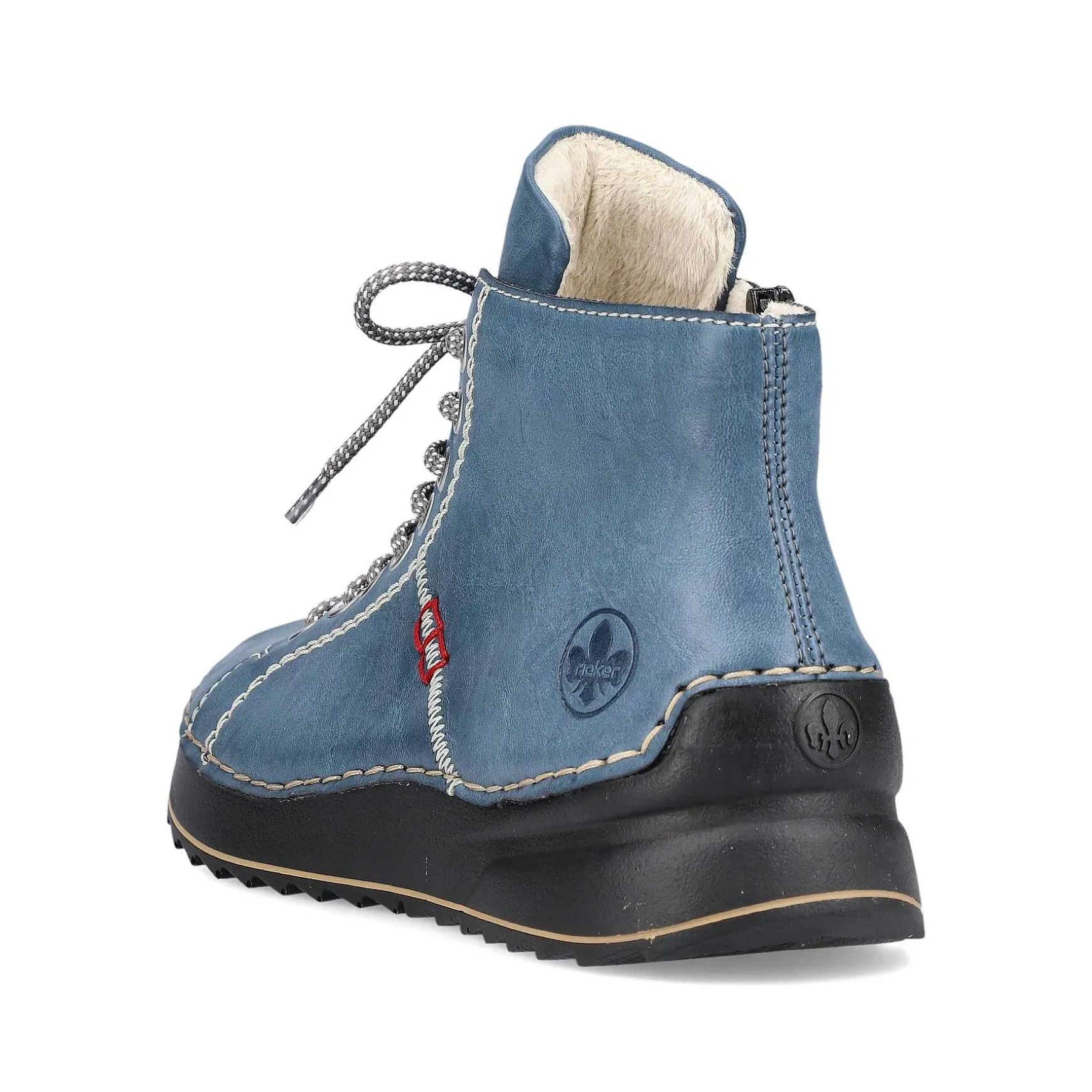 Rieker Women'S Corded Boots Blue Gray