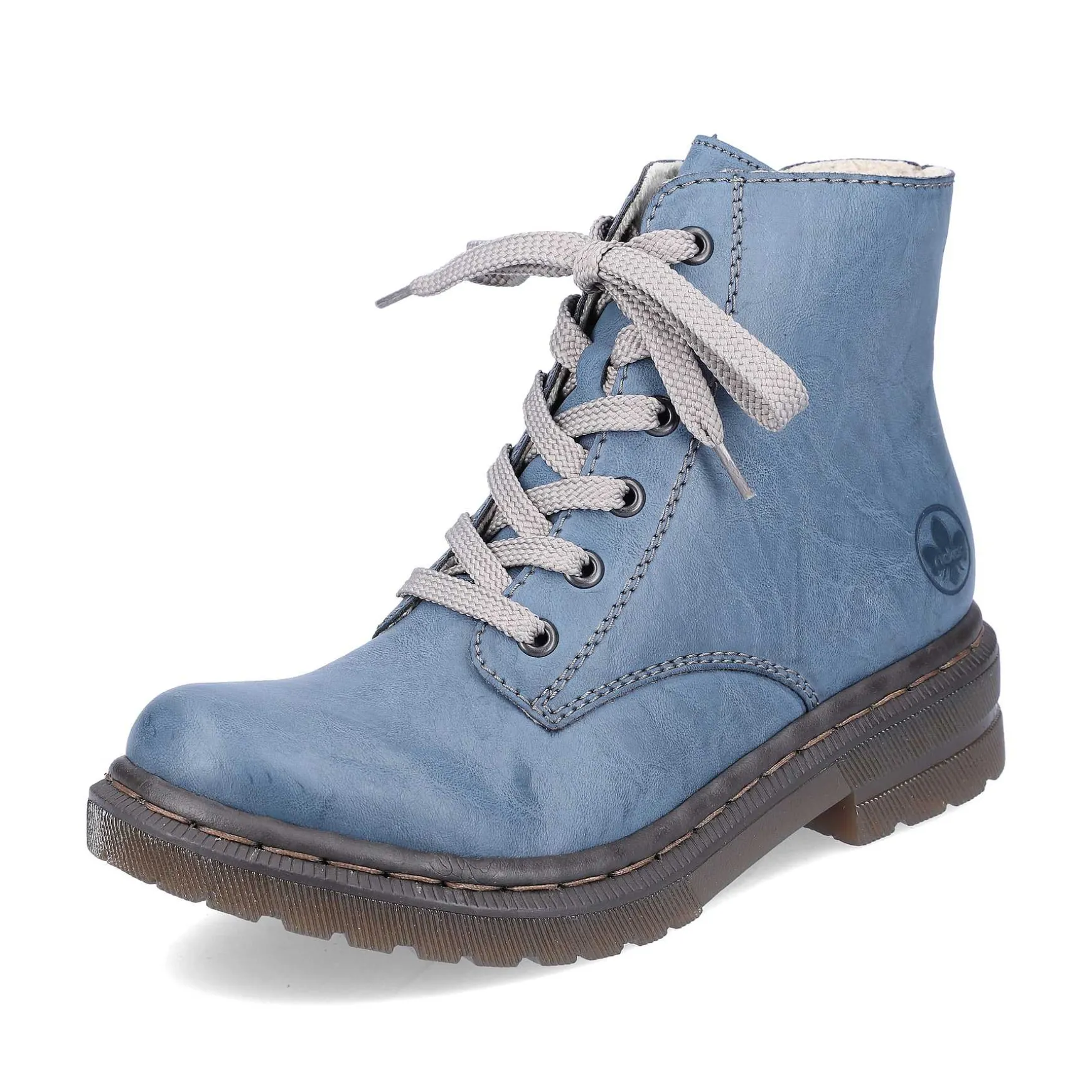Rieker Women'S Corded Boots Sky Blue