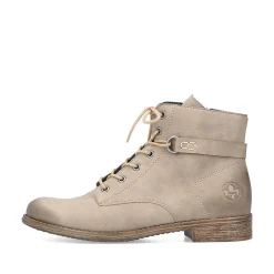 Rieker Women'S Corded Boots Sand Beige
