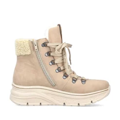 Rieker Women'S Corded Boots Sand Beige