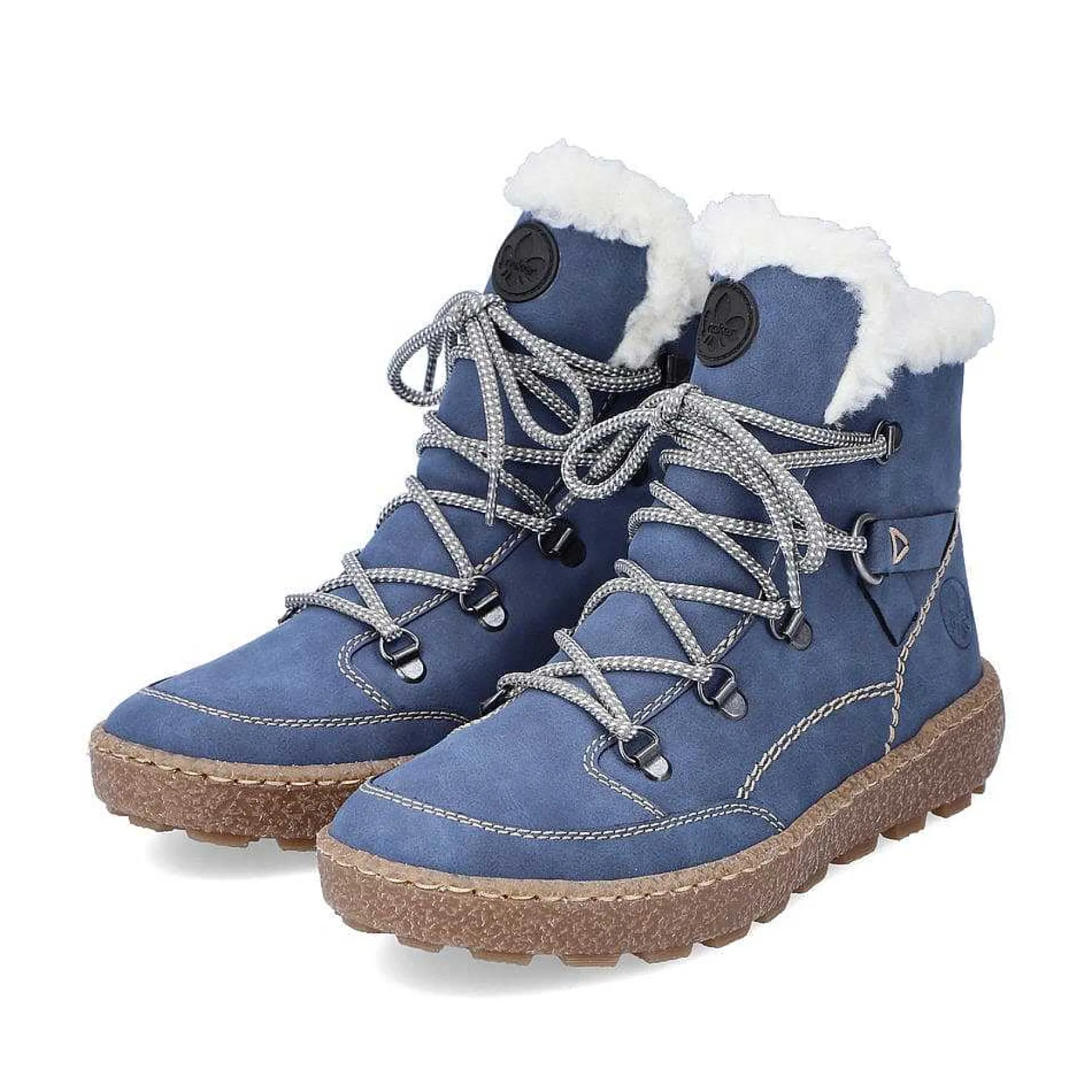 Rieker Women'S Corded Boots Sky Blue