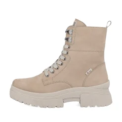 Rieker Women'S Corded Boots Clay Beige