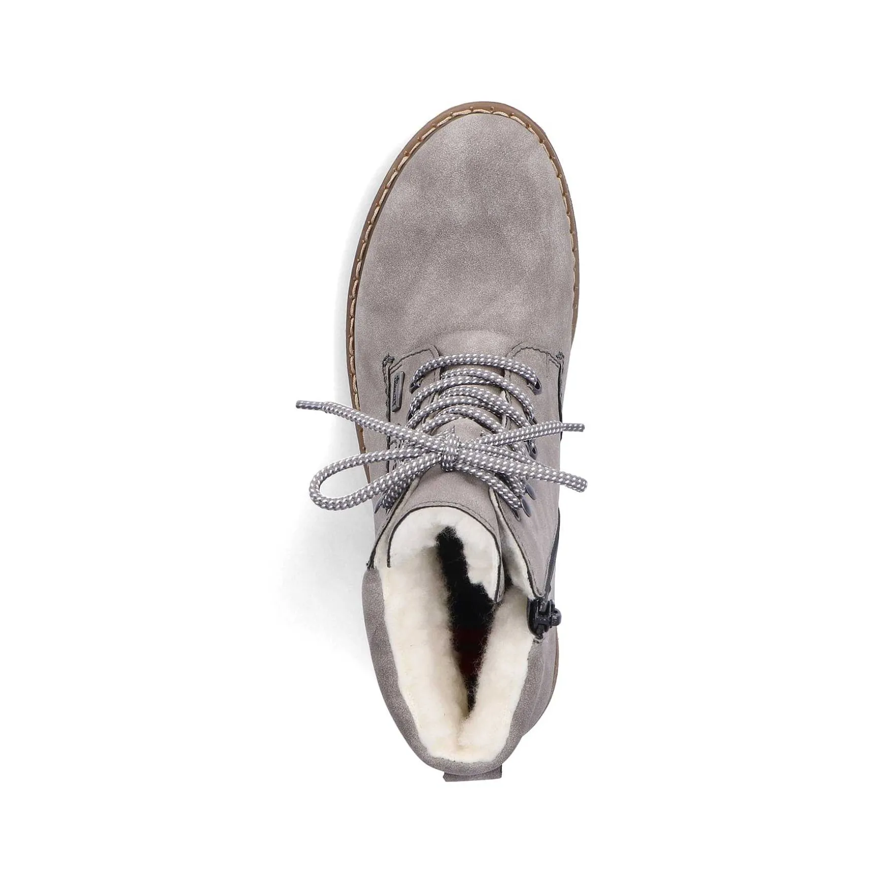 Rieker Women'S Corded Boots Silver Gray