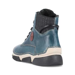 Rieker Women'S Corded Boots Cyan Blue