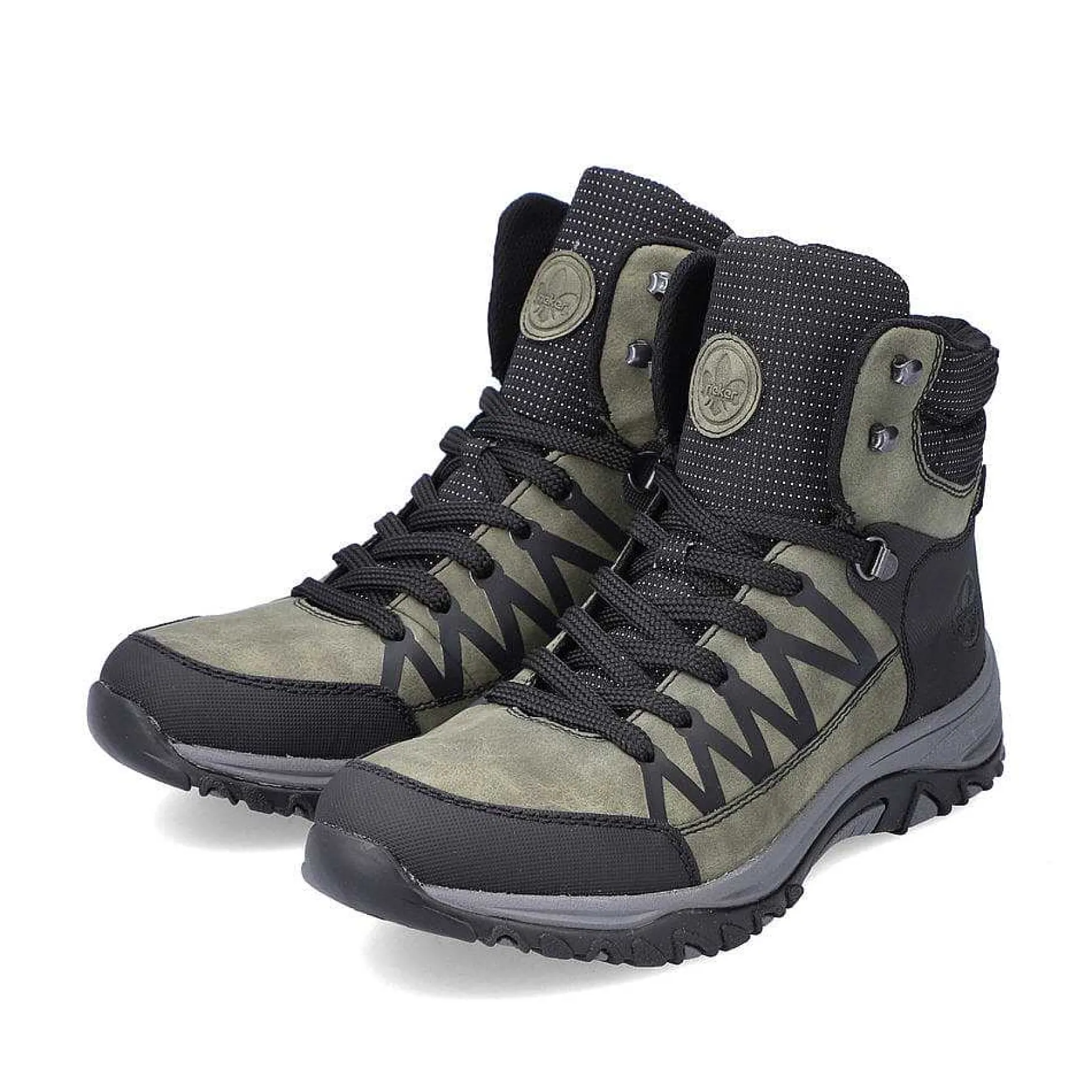 Rieker Women'S Corded Boots Khaki Green