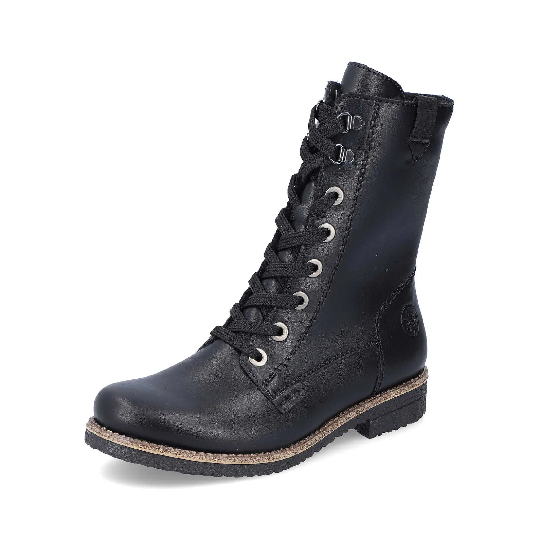 Rieker Women'S Corded Boots Deep Black