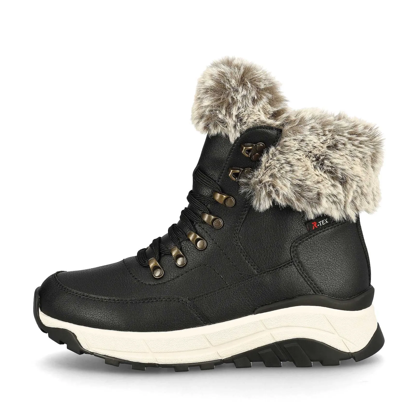 Rieker Women'S Corded Boots Urban Black