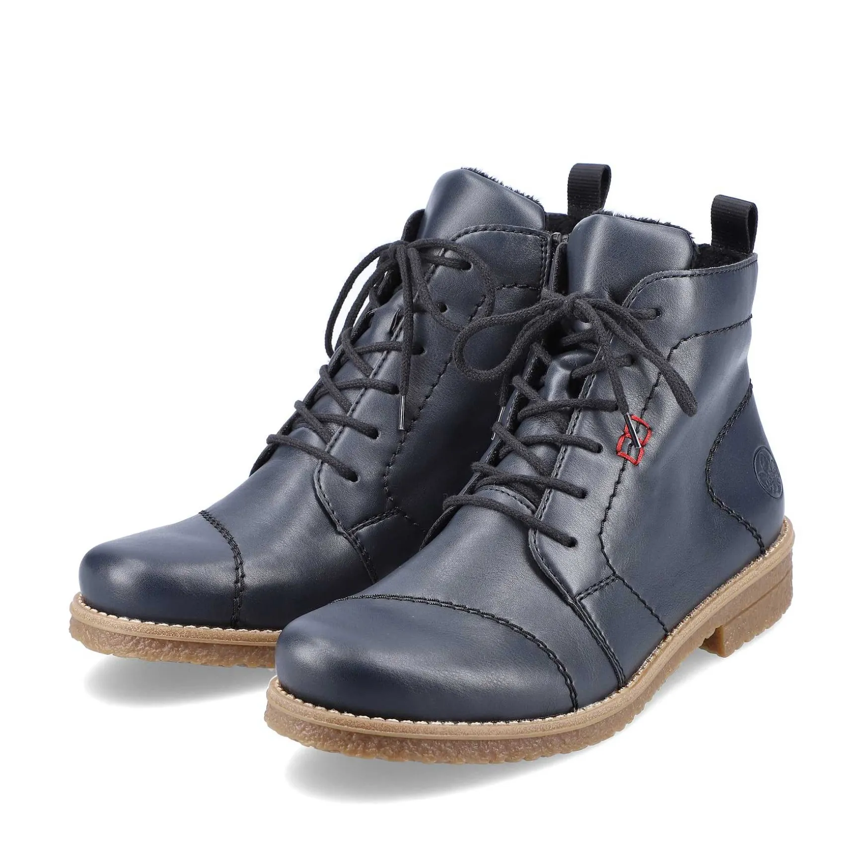 Rieker Women'S Corded Boots Navy Blue