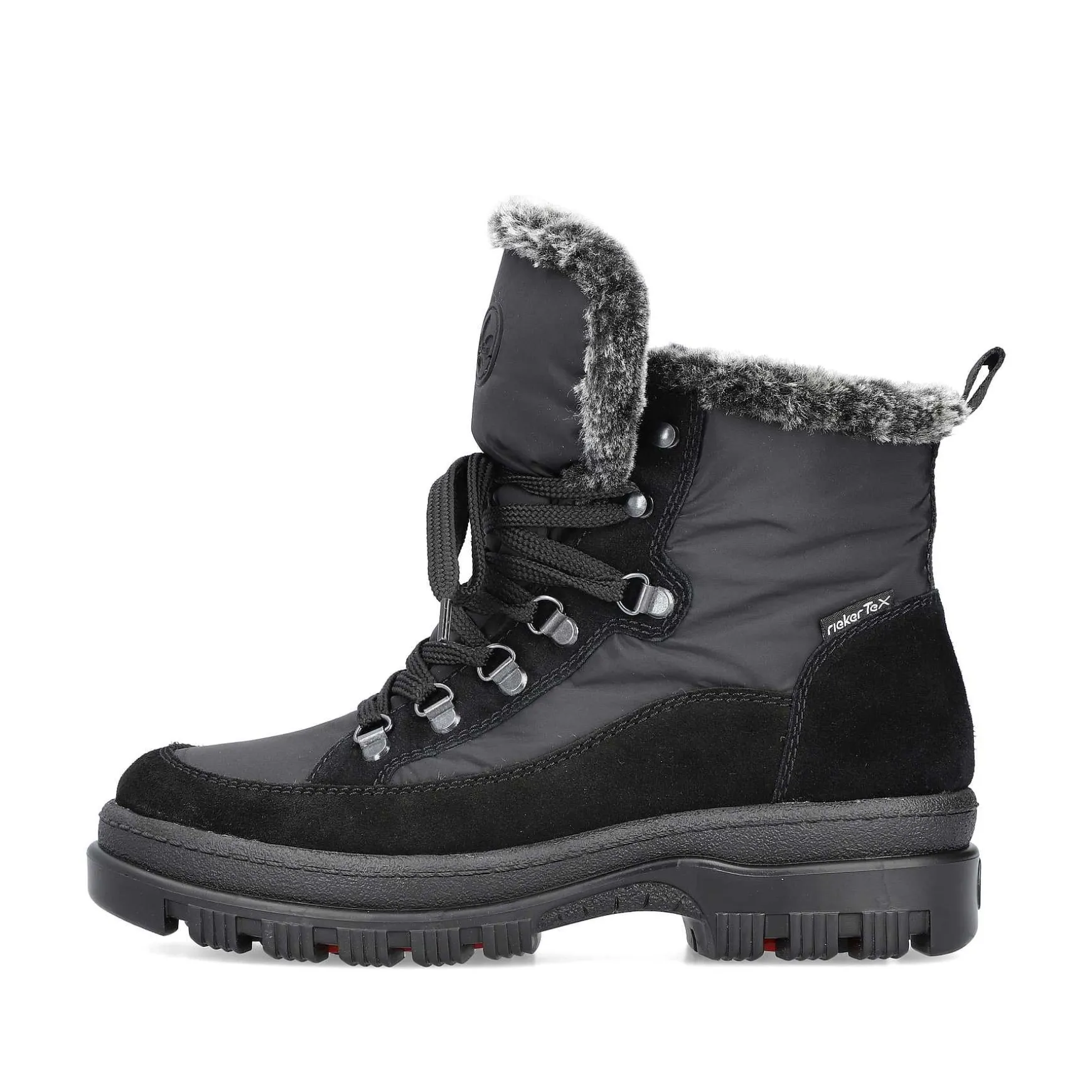 Rieker Women'S Corded Boots Night Black