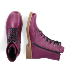 Rieker Women'S Corded Boots Eggplant