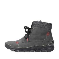 Rieker Women'S Corded Boots Anthracite