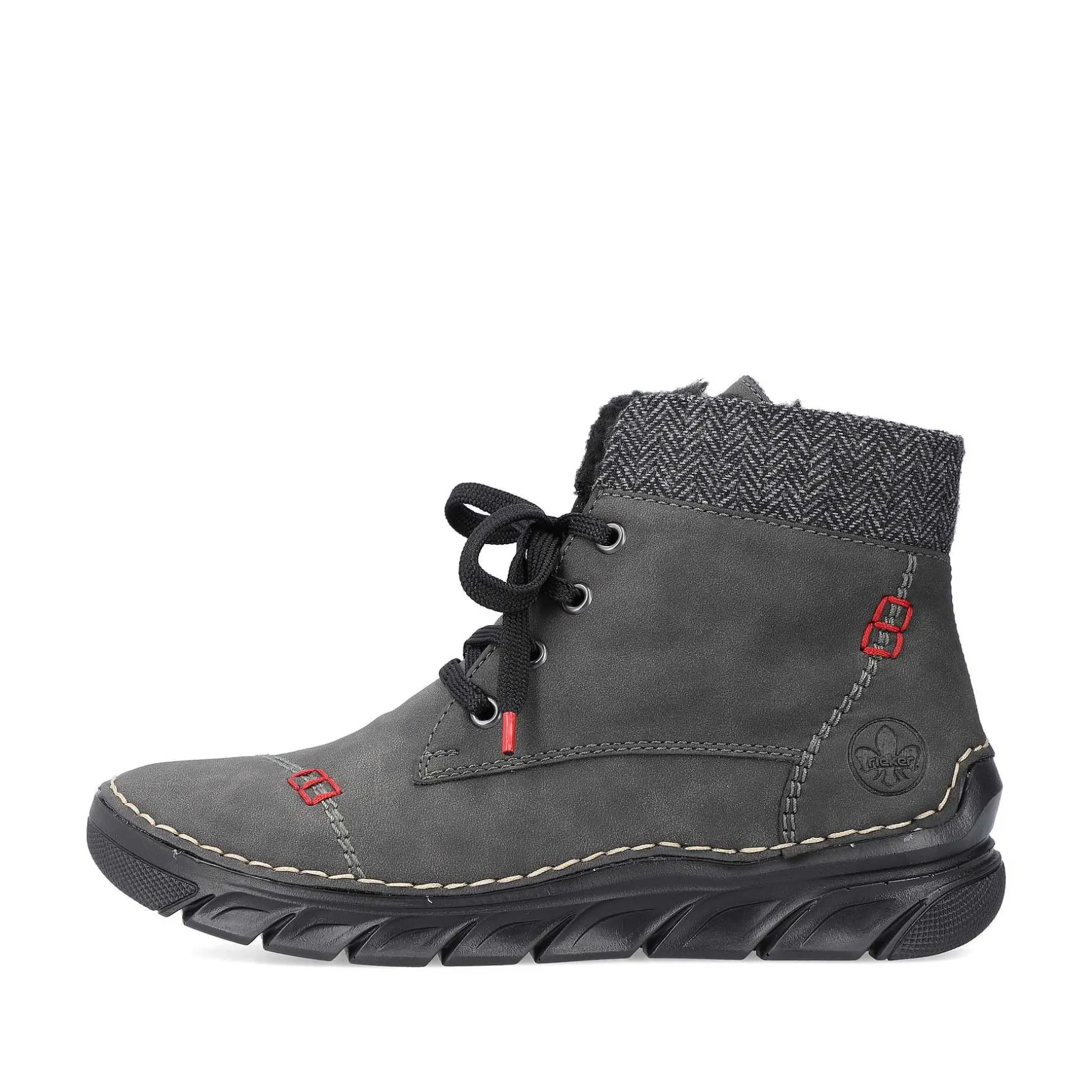 Rieker Women'S Corded Boots Anthracite