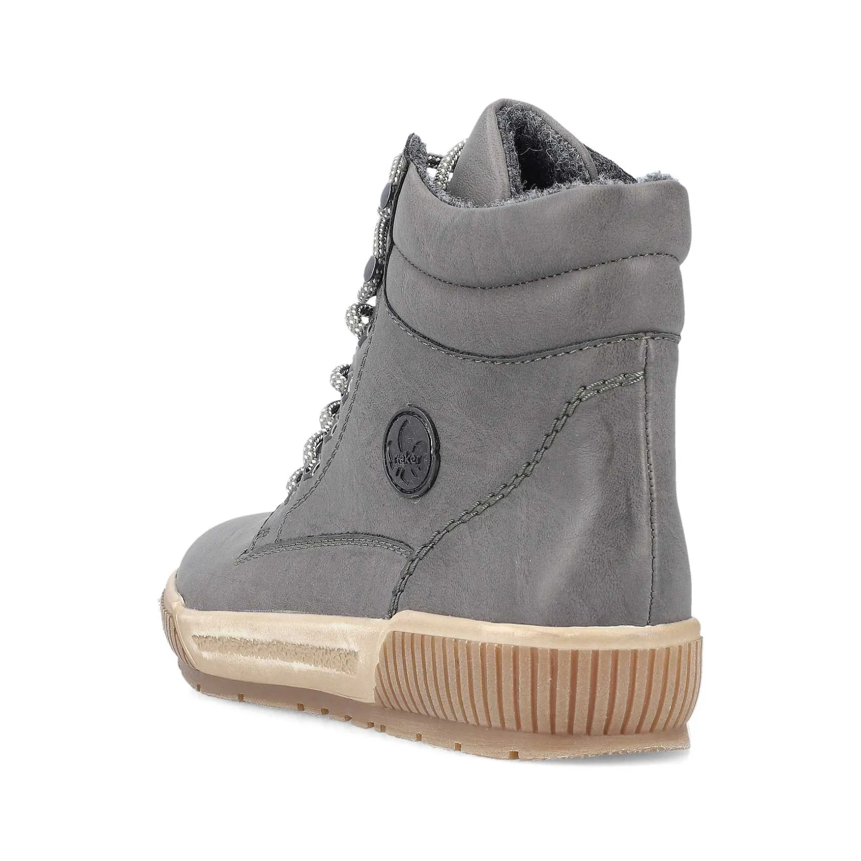 Rieker Women'S Corded Boots Moon Grey
