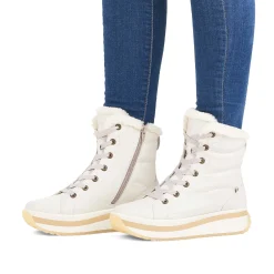 Rieker Women'S Corded Boots Frost White