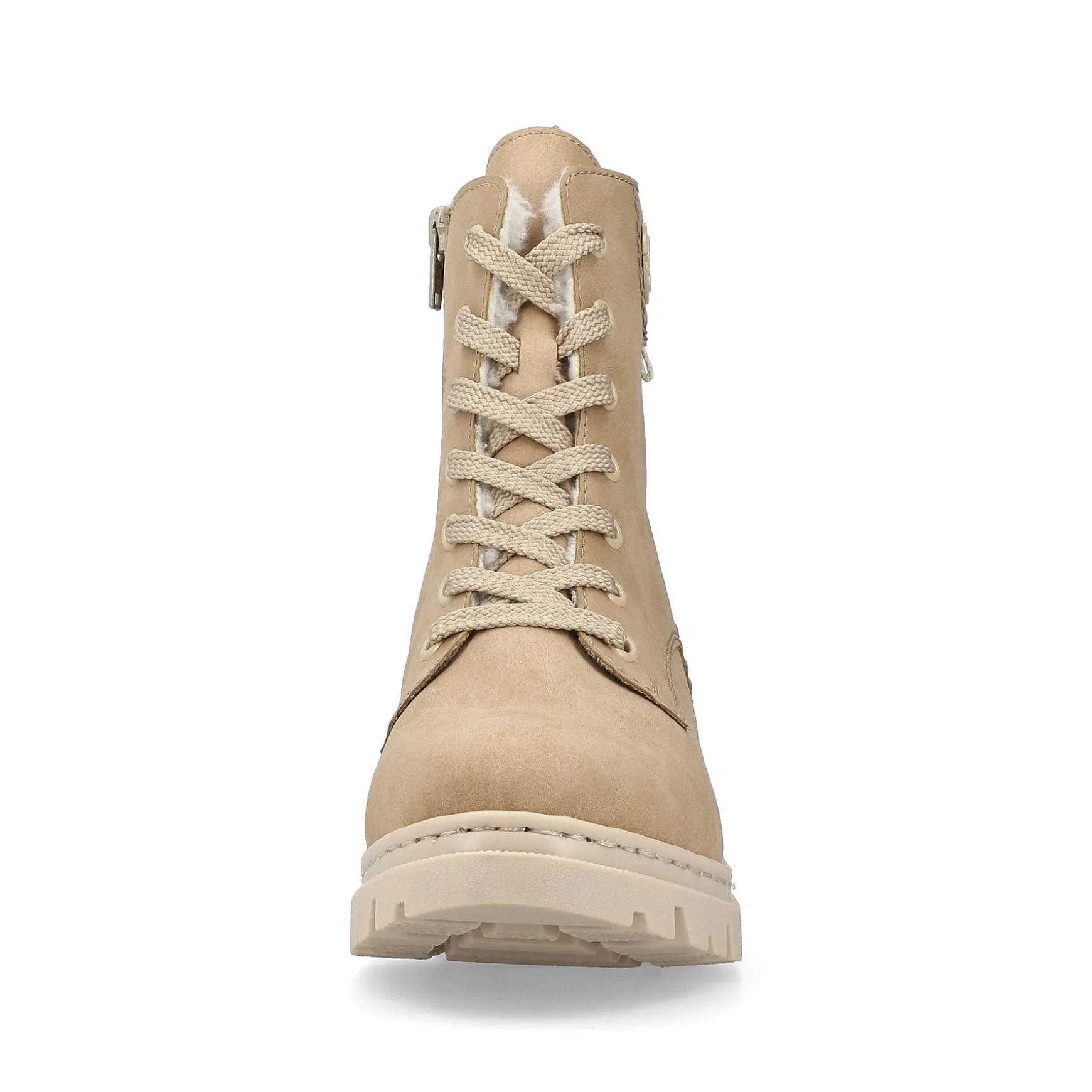 Rieker Women'S Corded Boots Brown Beige