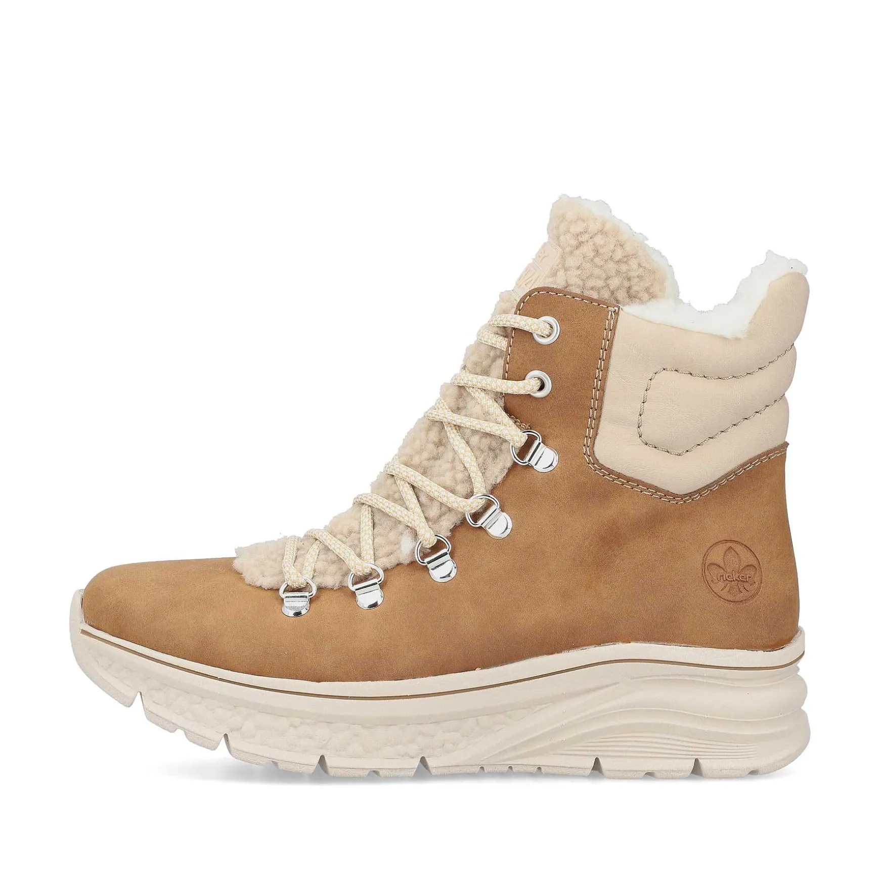 Rieker Women'S Corded Boots Nougat Brown