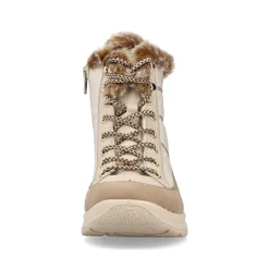 Rieker Women'S Corded Boots Vanilla Beige
