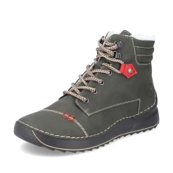 Rieker Women'S Corded Boots Gray Green