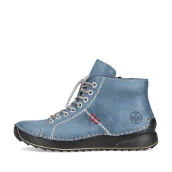 Rieker Women'S Corded Boots Blue Gray