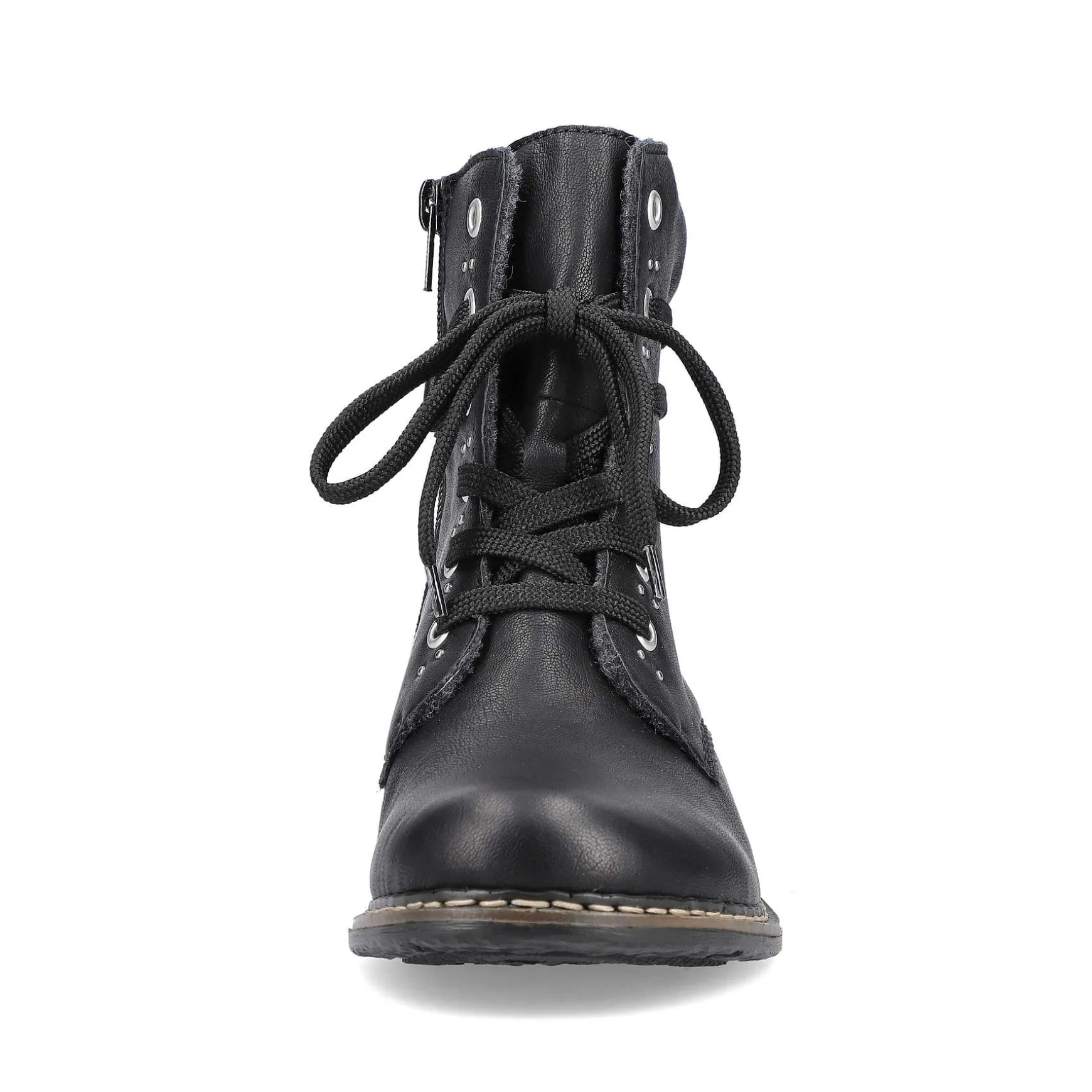 Rieker Women'S Corded Boots Asphalt Black