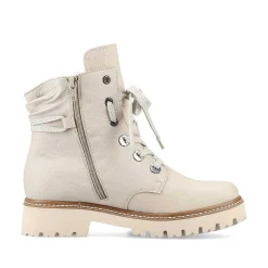 Rieker Women'S Corded Boots Cream Beige
