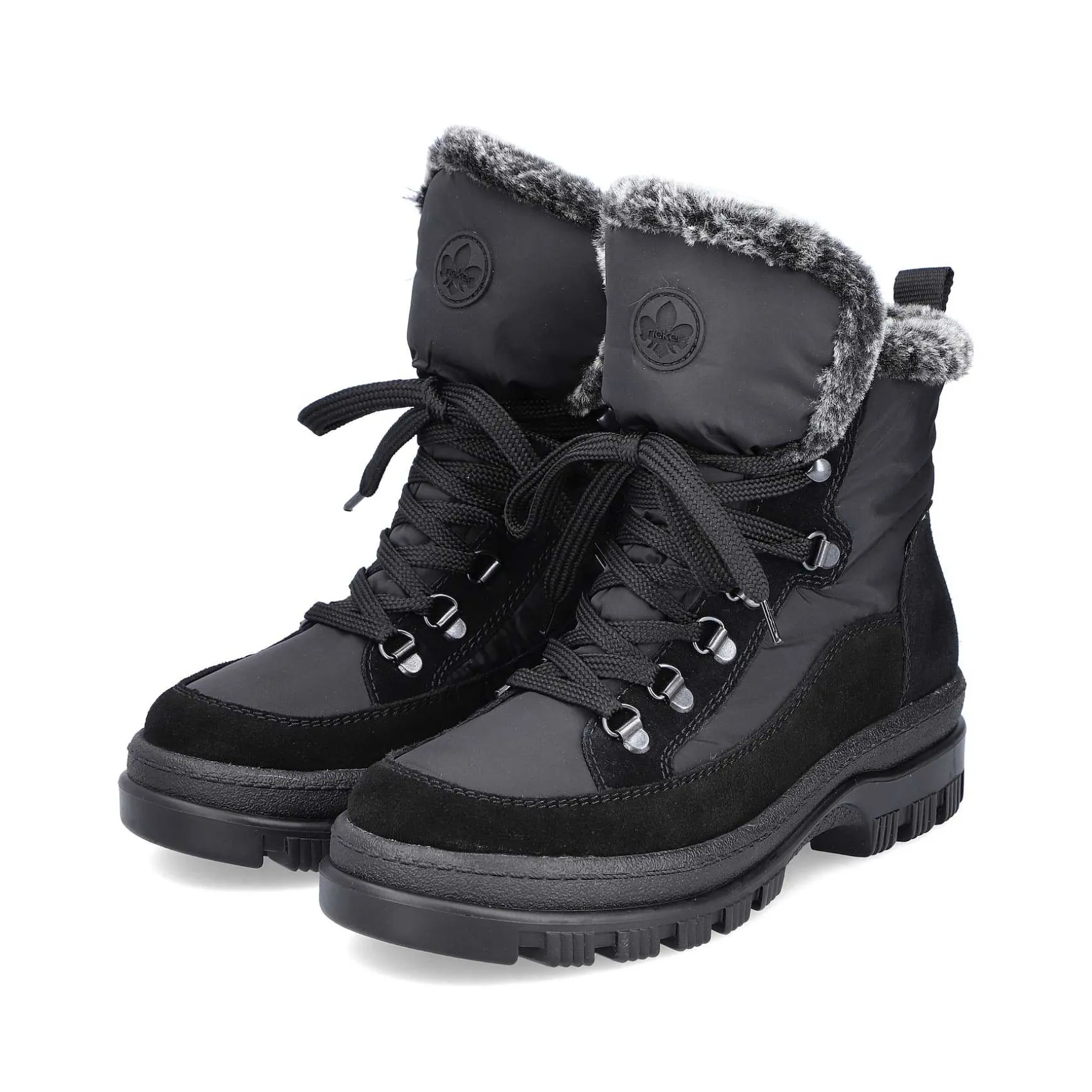 Rieker Women'S Corded Boots Night Black