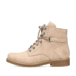 Rieker Women'S Corded Boots Sand Beige