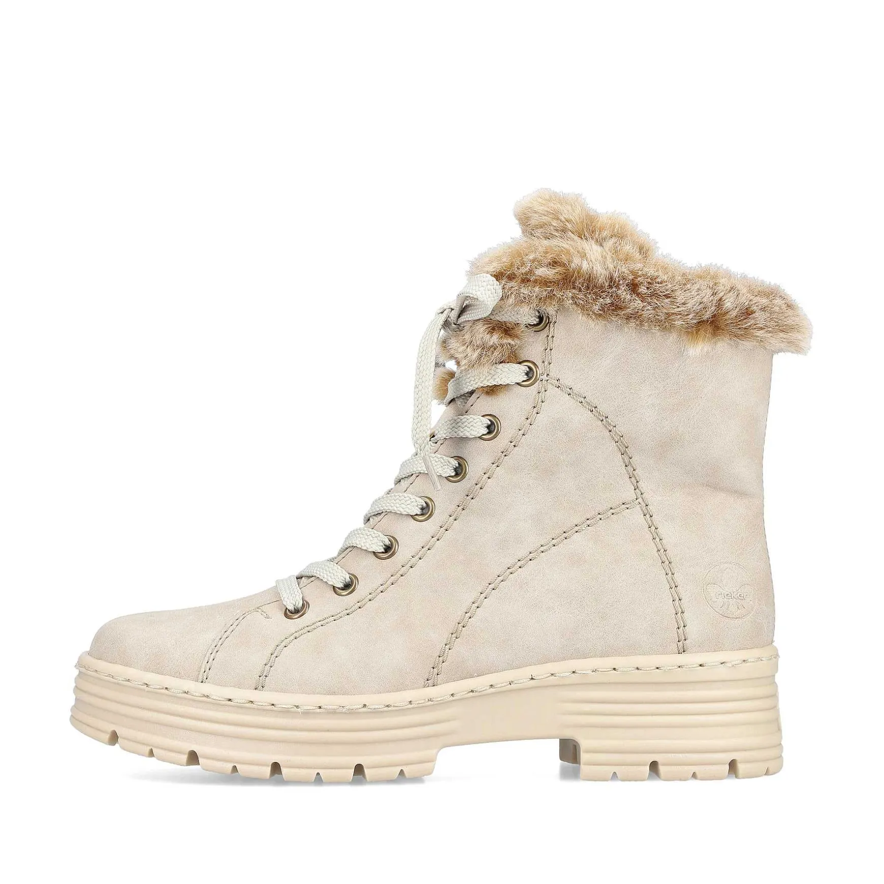 Rieker Women'S Corded Boots Light Beige
