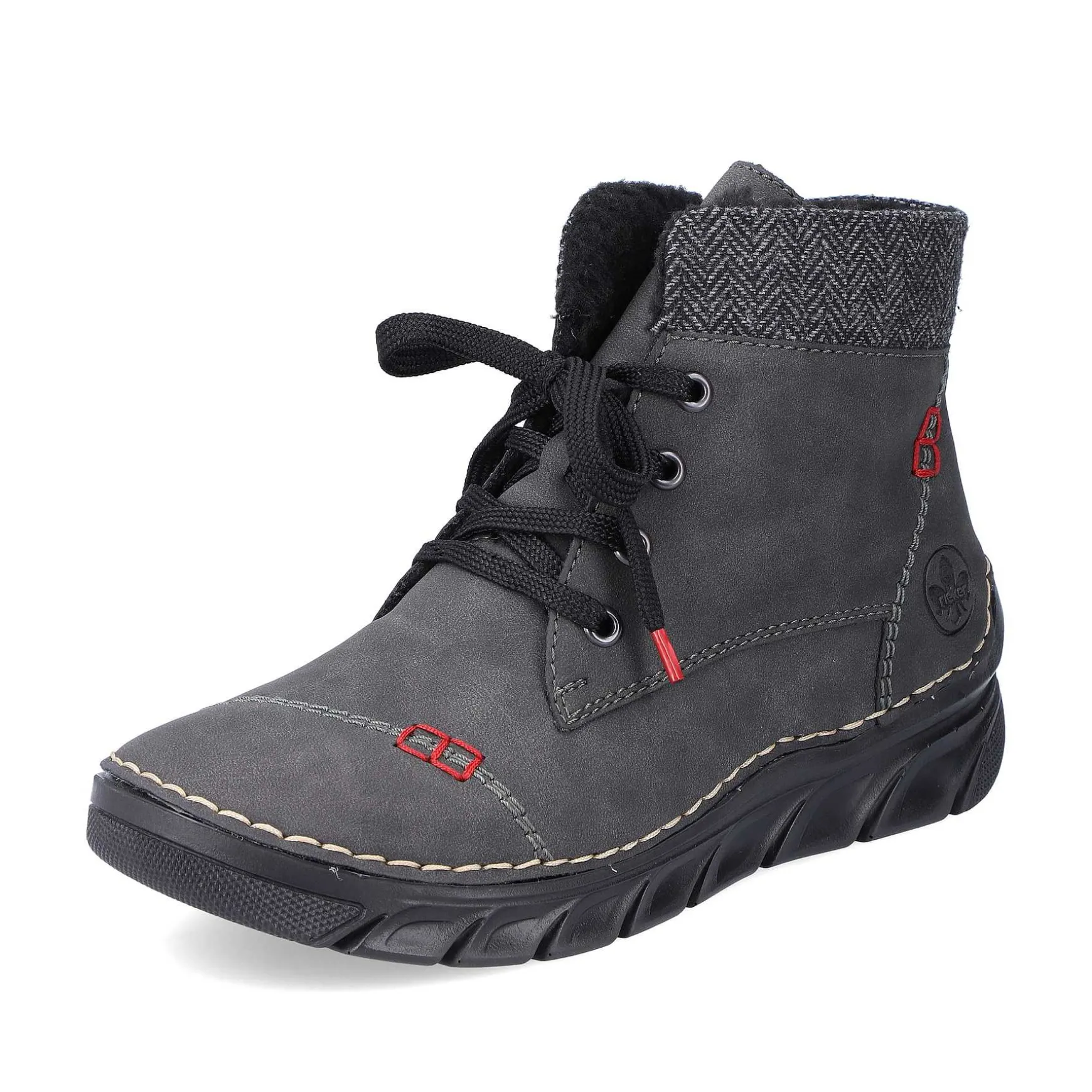 Rieker Women'S Corded Boots Anthracite