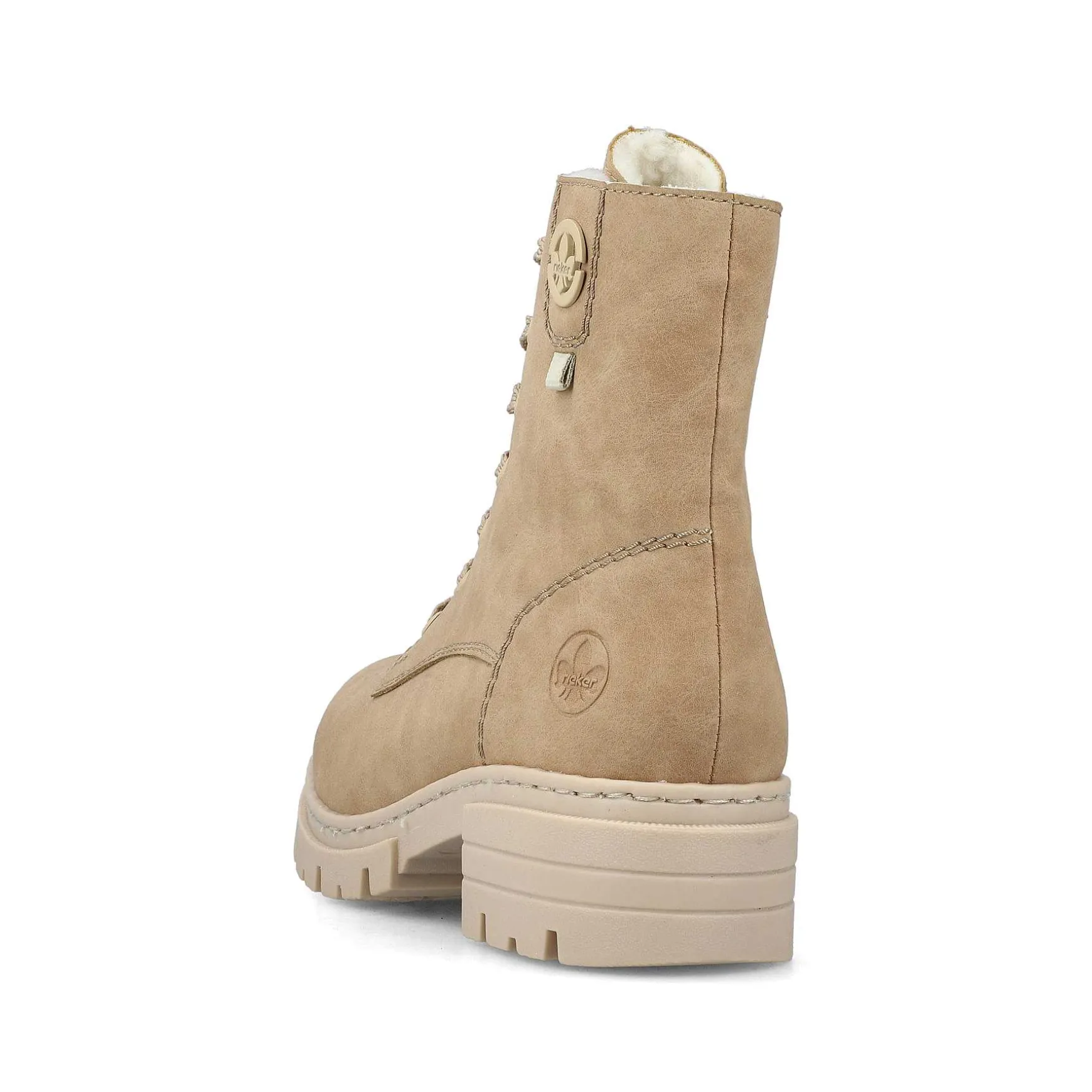 Rieker Women'S Corded Boots Brown Beige