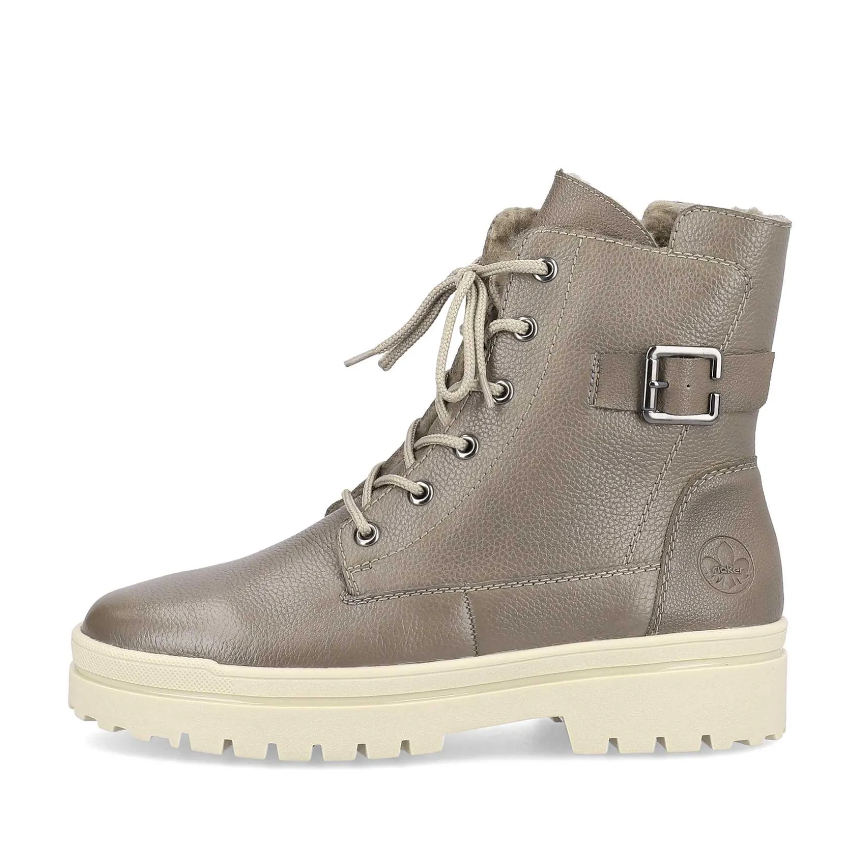 Rieker Women'S Corded Boots Asphalt Gray