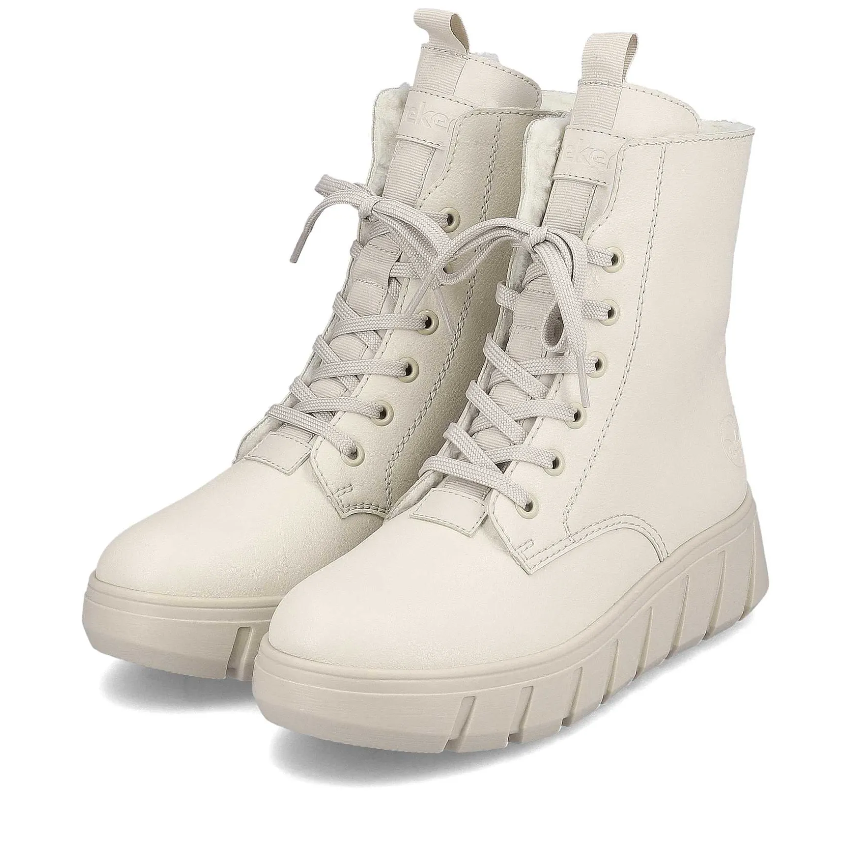 Rieker Women'S Corded Boots Light Beige