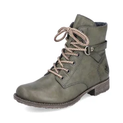 Rieker Women'S Corded Boots Olive Green